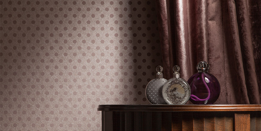 Обои Loymina Sialia Polka dot Q11 010 фото в интерьере